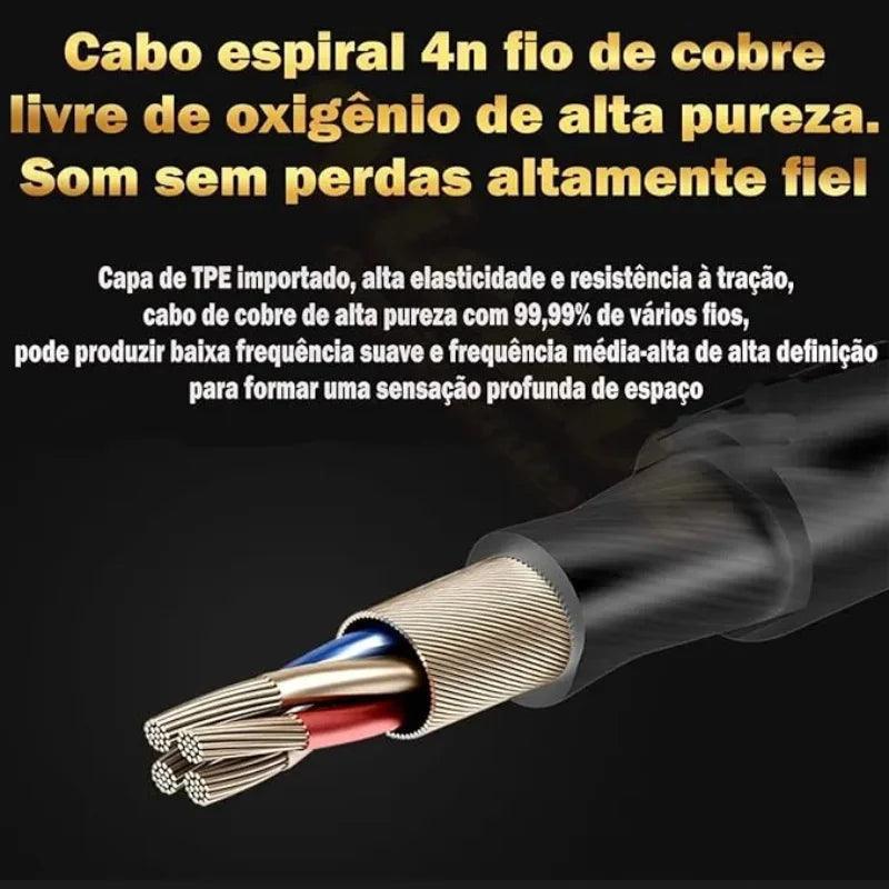 Fone de Ouvido com Fio e Microfone Driver